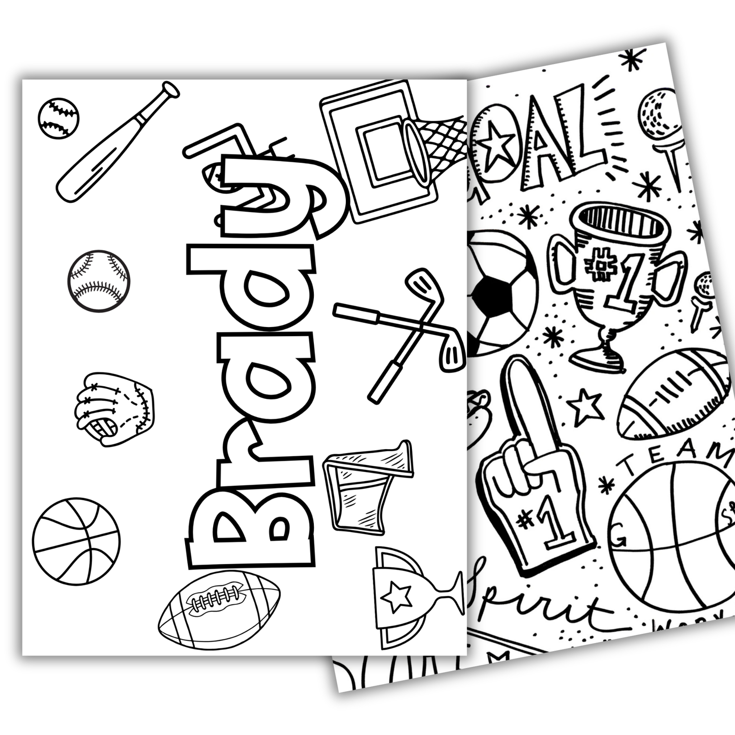 Sports Coloring Book
