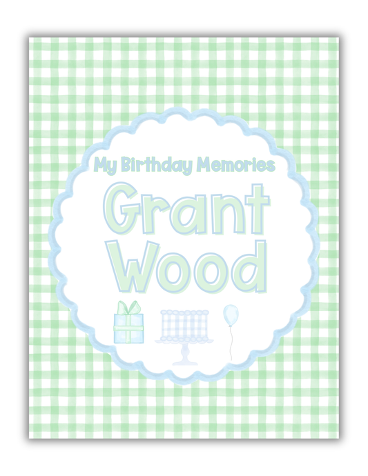 Birthday Memory Book- Boy