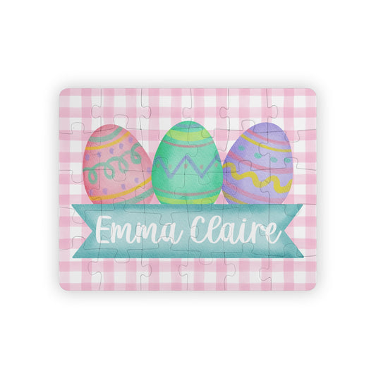 Personalized Kids Puzzle – Easter Eggs Name Puzzle (30-Piece)