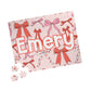 Personalized Bow Pattern Puzzle — Custom Name Jigsaw (110/252/520/1014 pcs)