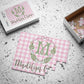 Personalized Kids Puzzle – Pink Gingham Monogram & Name, 30-Piece Toddler Puzzle