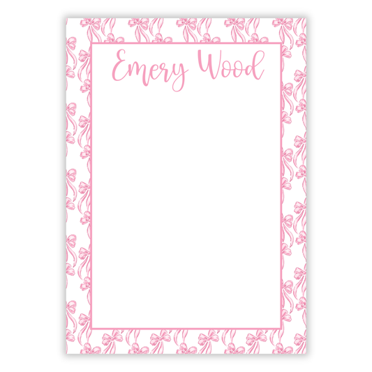 Pink Gift Bows Notepad