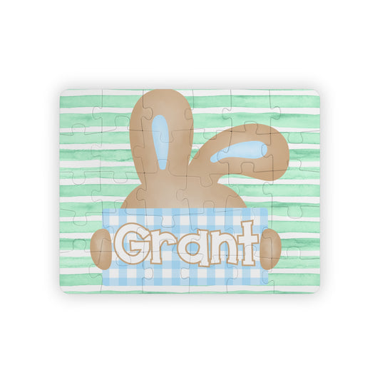 Personalized Kids Puzzle – Bunny Name Puzzle (30-Piece)