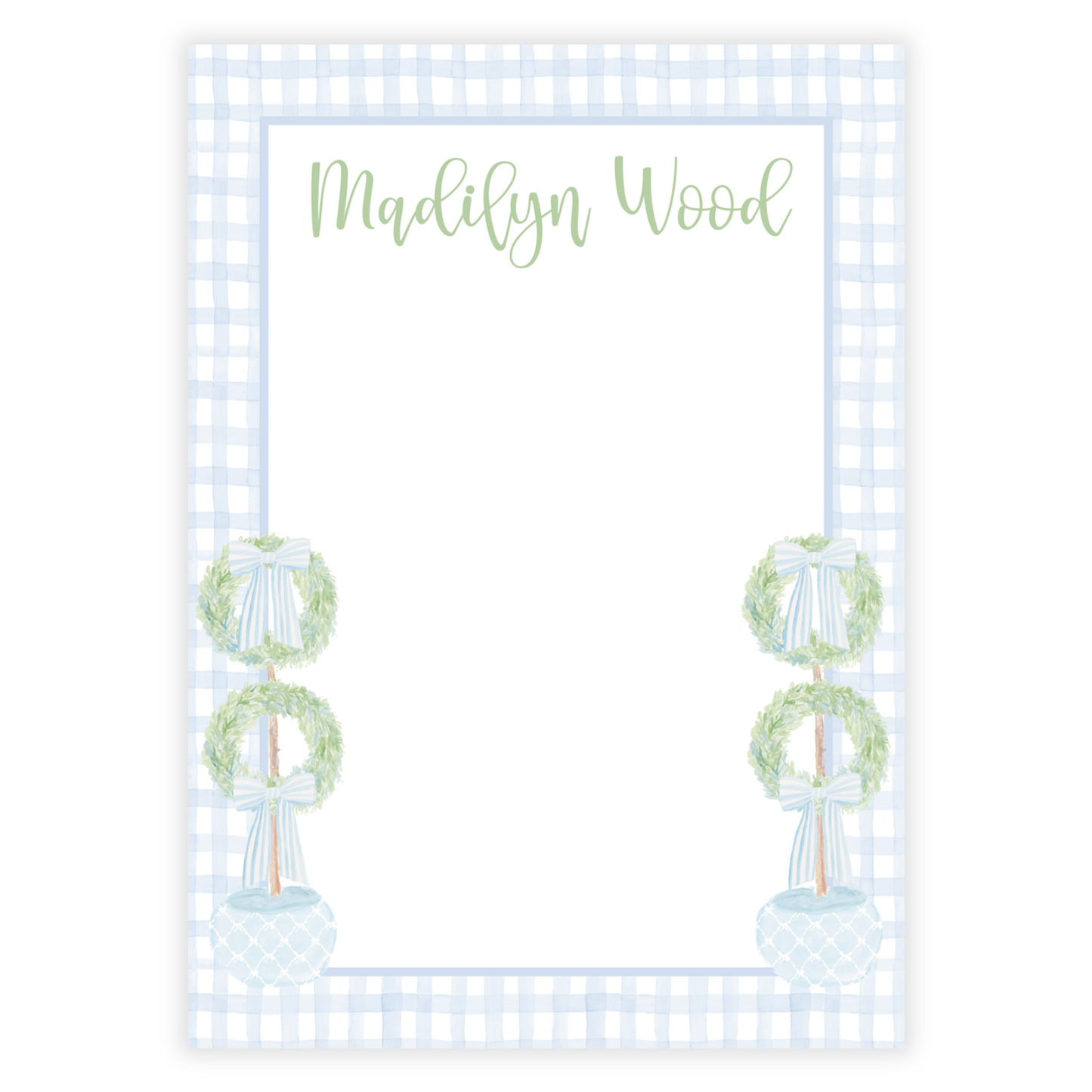 Blue Ginger Jar Notepad