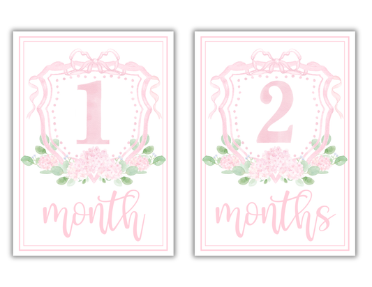 Girl Milestone Cards
