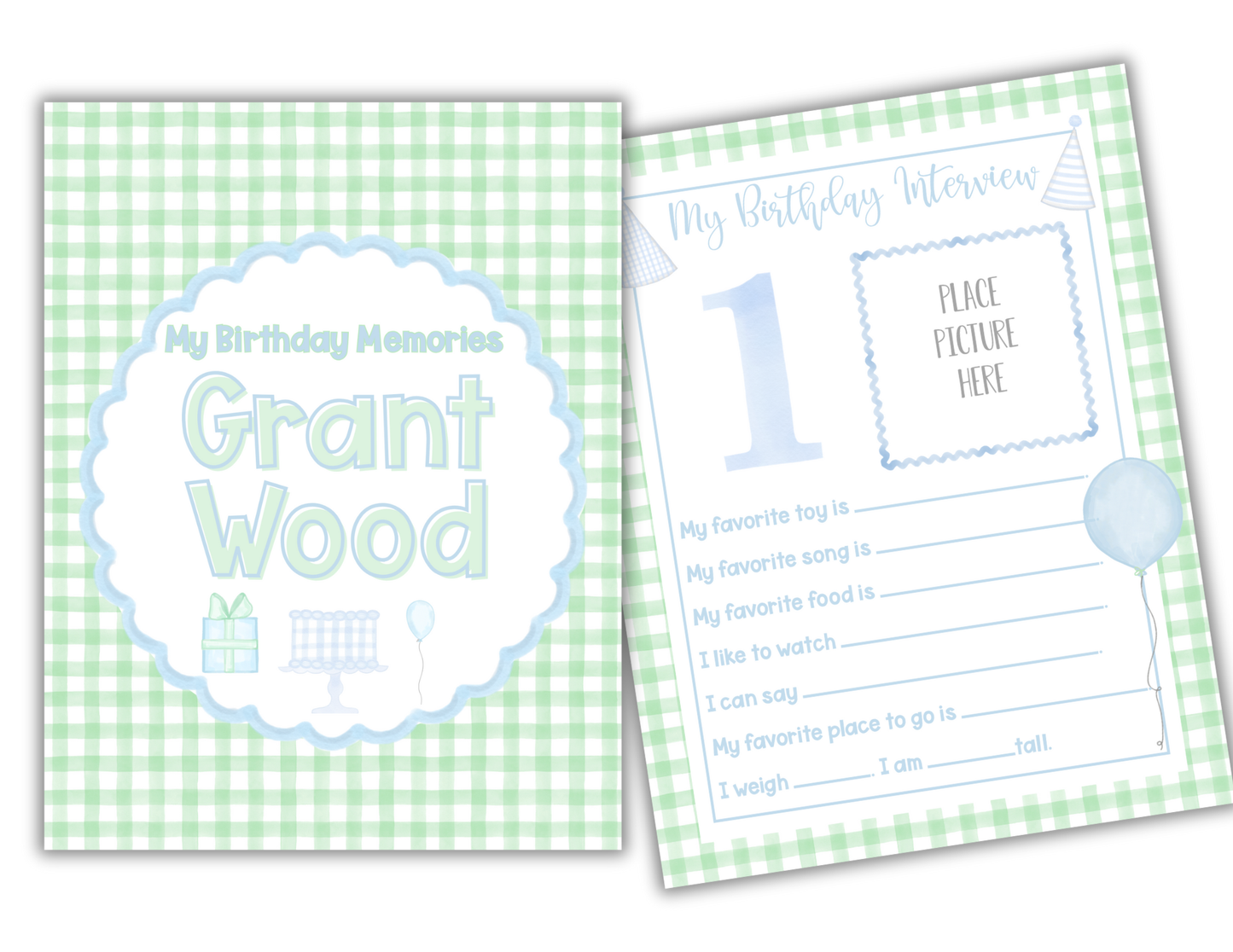 Birthday Memory Book- Boy