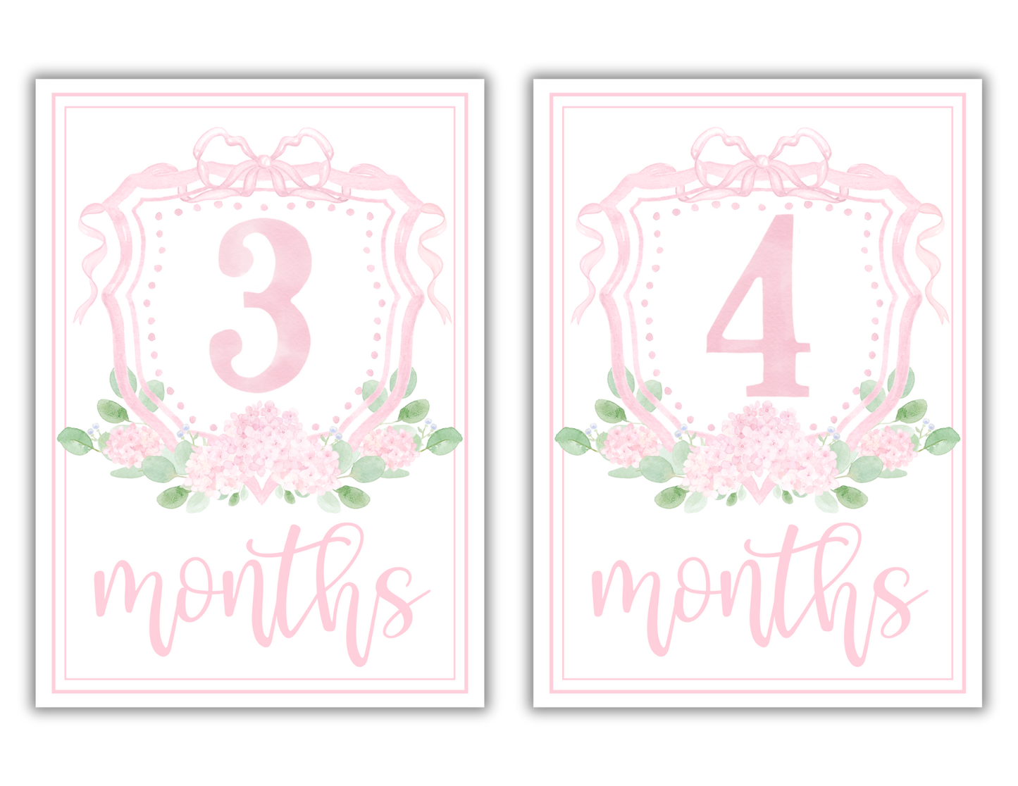 Girl Milestone Cards