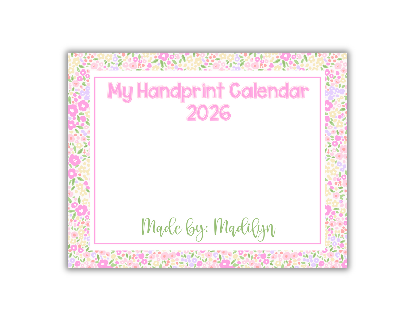 Handprint Calendar 2026