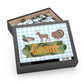 Personalized Kids Hunting Animals Puzzle — Name Puzzle with Duck, Deer & Turkey (120/252/500 pcs)