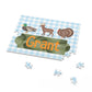 Personalized Kids Hunting Animals Puzzle — Name Puzzle with Duck, Deer & Turkey (120/252/500 pcs)