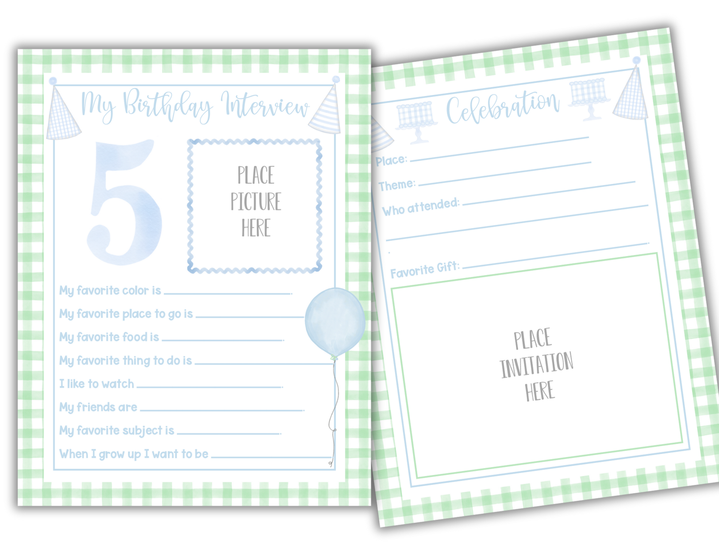 Birthday Memory Book- Boy