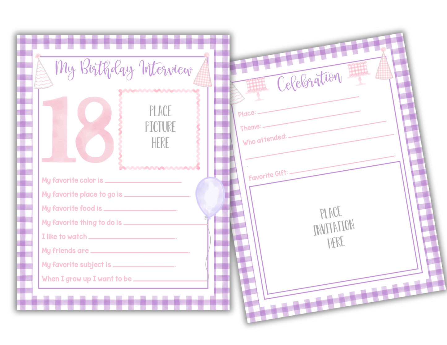 Birthday Memory Book- Girl