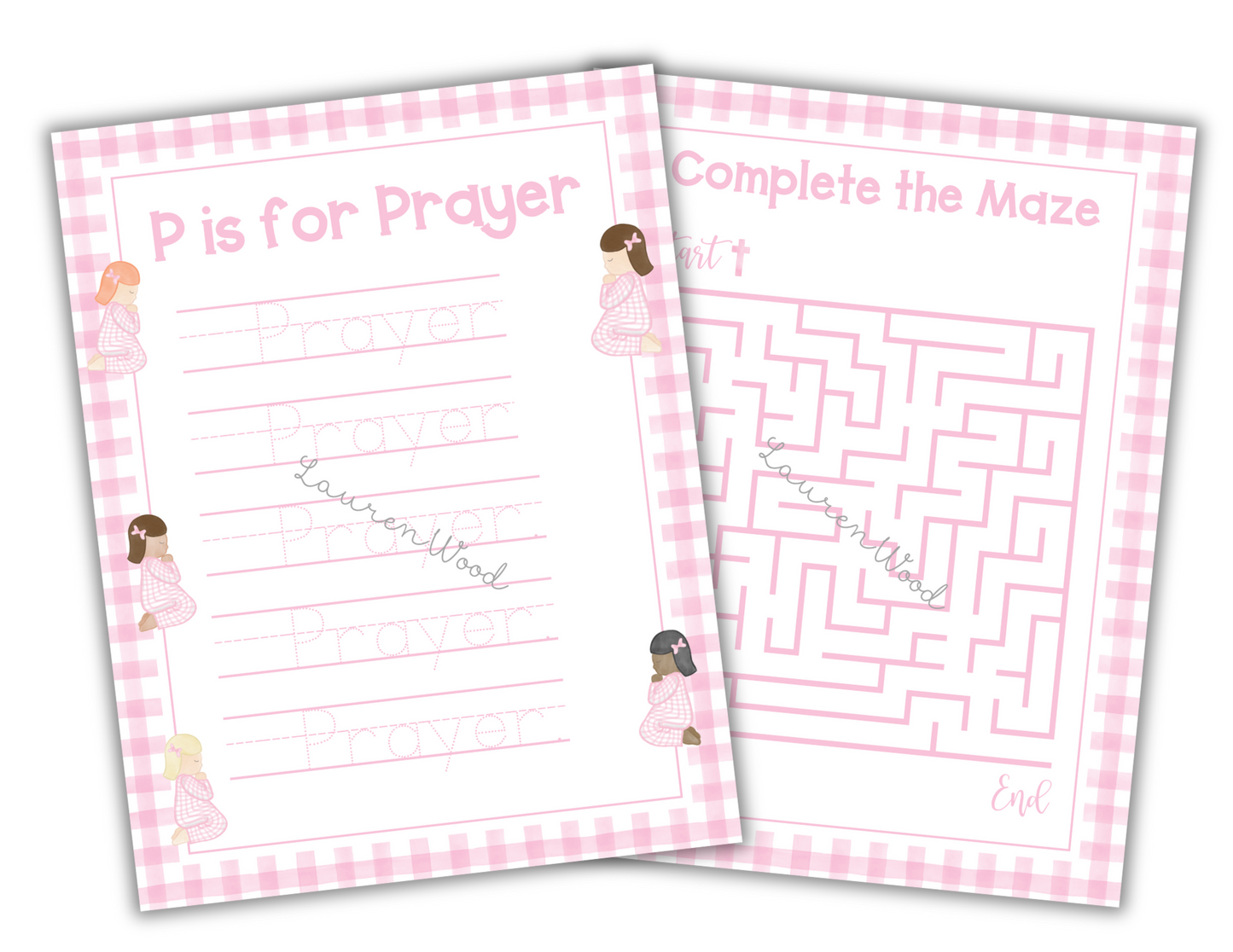 Church Activity Book - Pink