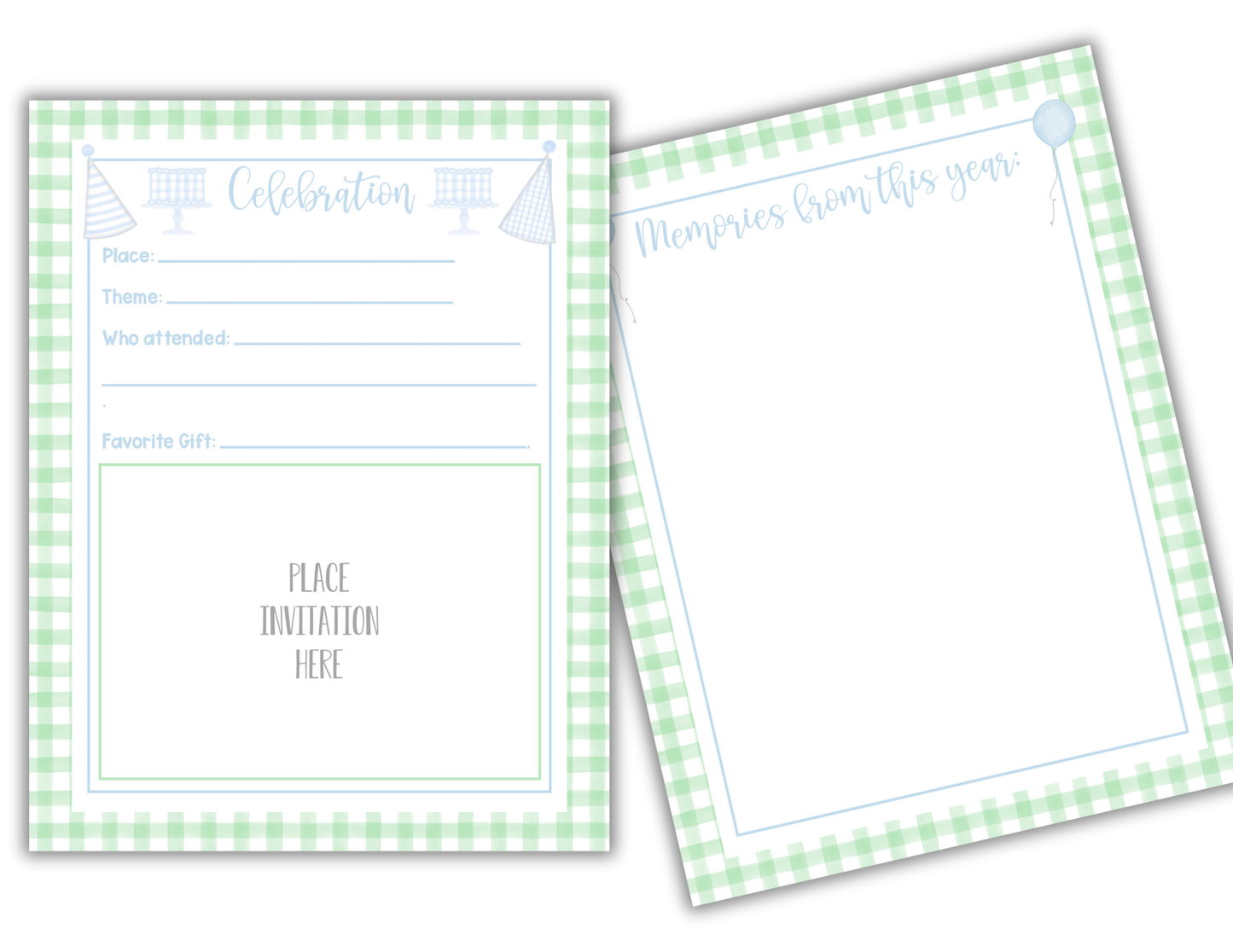 Birthday Memory Book- Boy