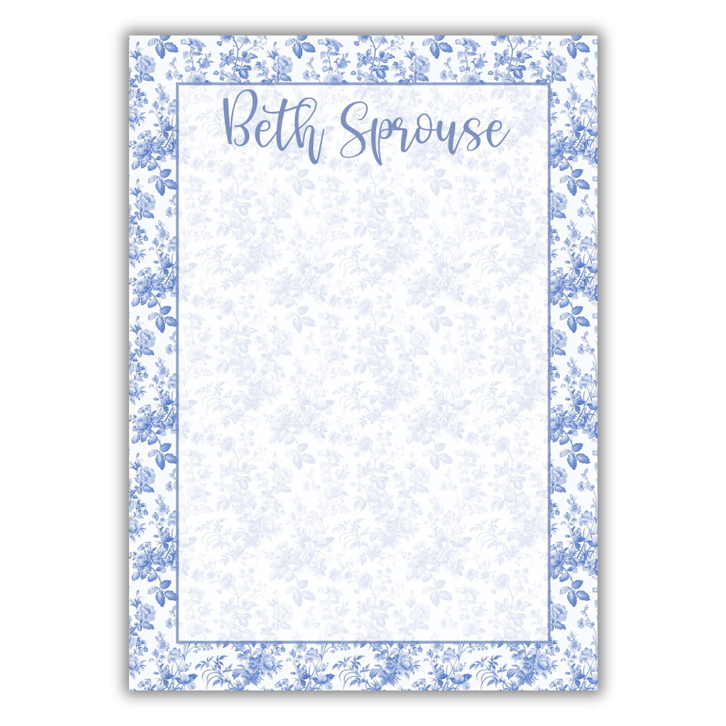 Blue Chinoiserie Notepad