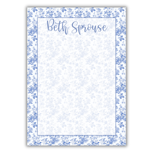 Blue Chinoiserie Notepad