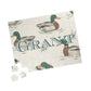 Personalized Mallard Duck Puzzle — Custom Name Jigsaw (110–1014 pcs)