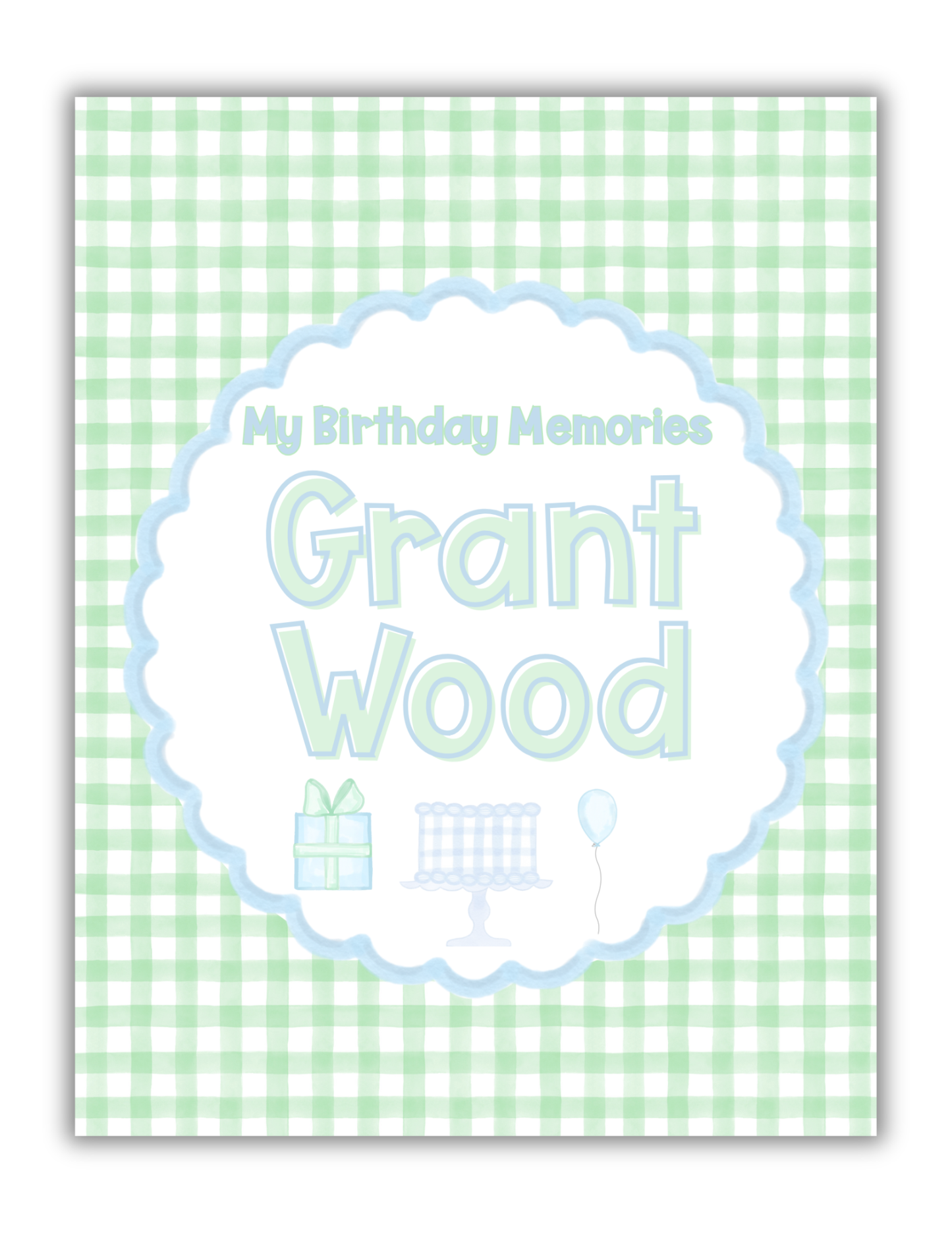 Birthday Memory Book- Boy