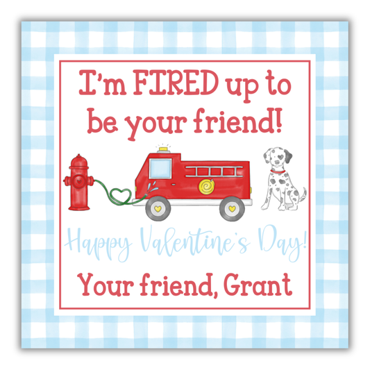 Fire Valentine Tag- Fired Up