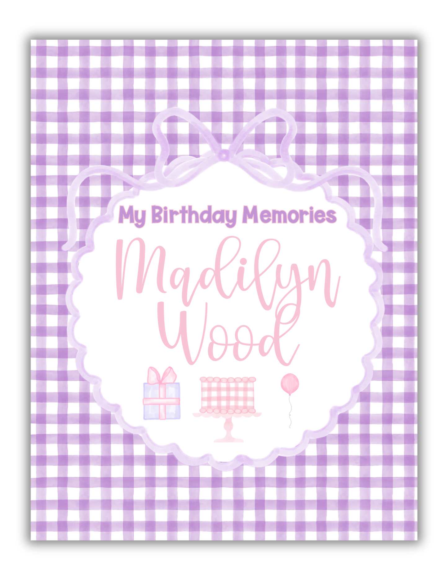 Birthday Memory Book- Girl