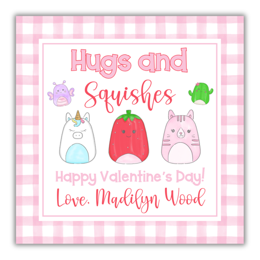 Hugs and Squishes Valentines- Squish-mallows Valentine