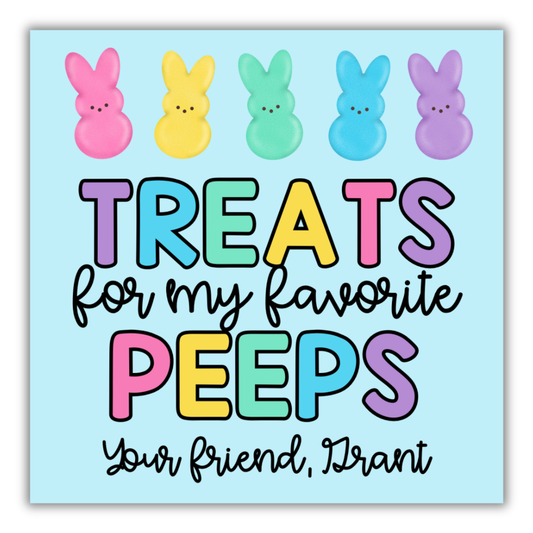 Treats for my Peeps Blue Tag